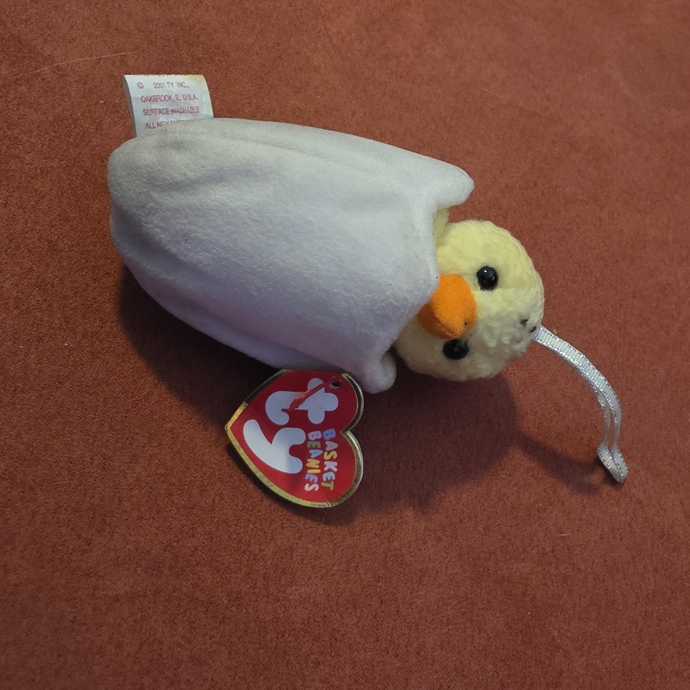 Ty Beanie Baby Eggbert with Yellow and White